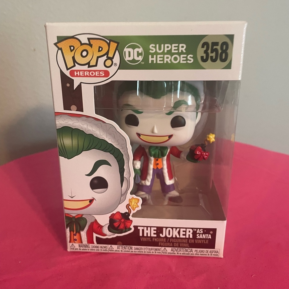 The Joker as Santa Funko Pop Heroes Vinyl Figure #358 NWOT
